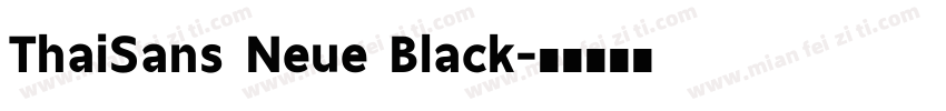 ThaiSans Neue Black字体转换